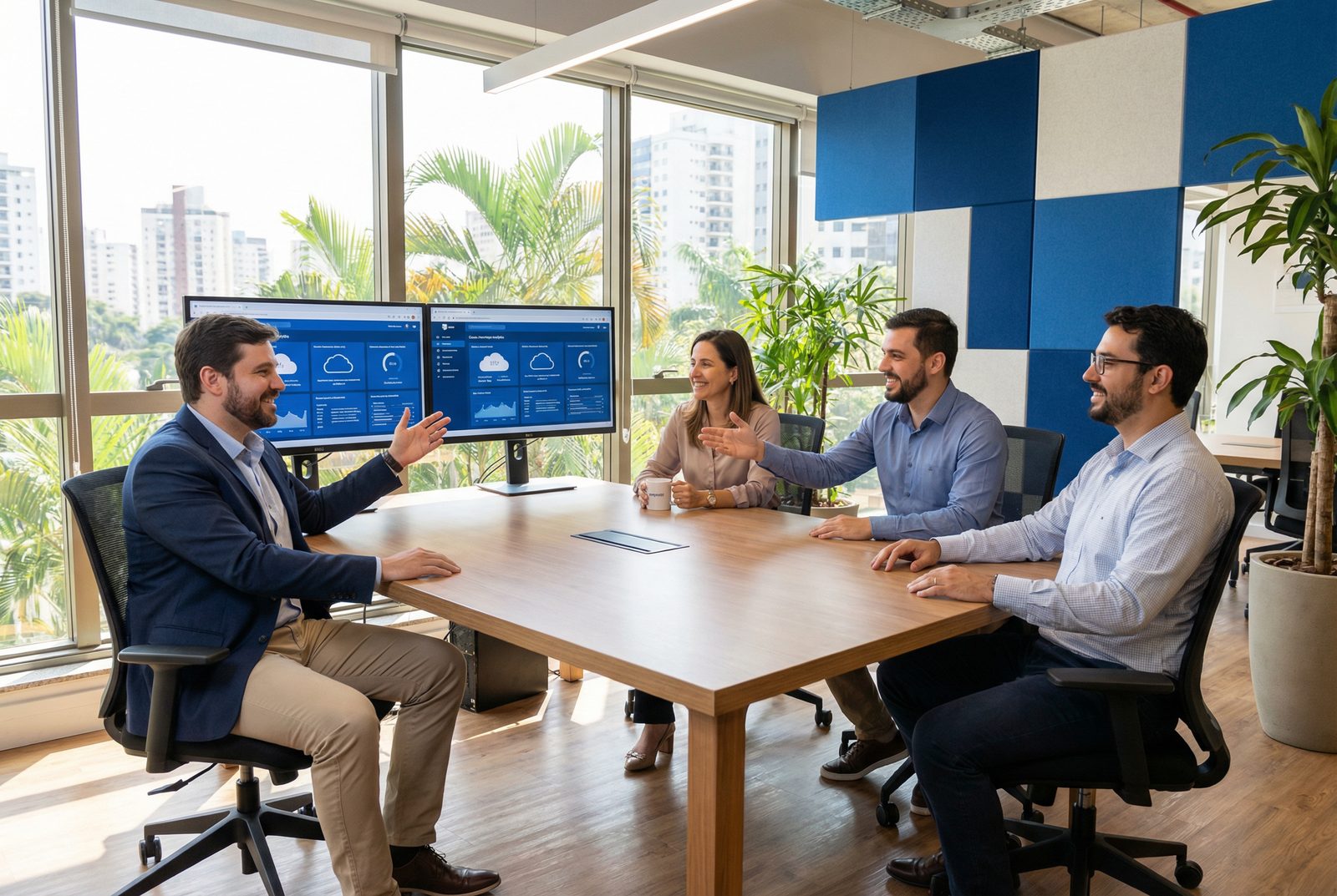Equipe de atendimento MNTI